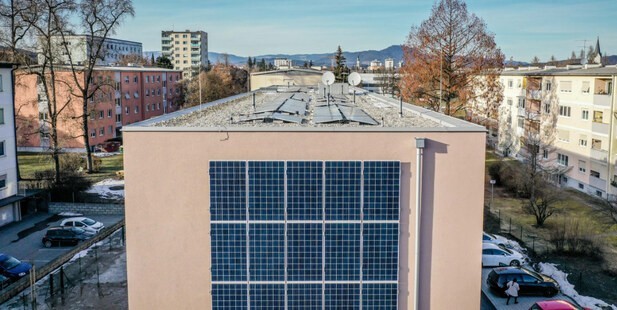 Haus mit Fotovoltaik