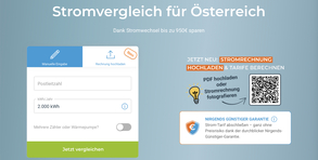 Der Stromkosten-Vergleich ist einmal pro Jahr üblich geworden. Hier die Stratseite der Stromvergleiche beim Portal durchblicker.at